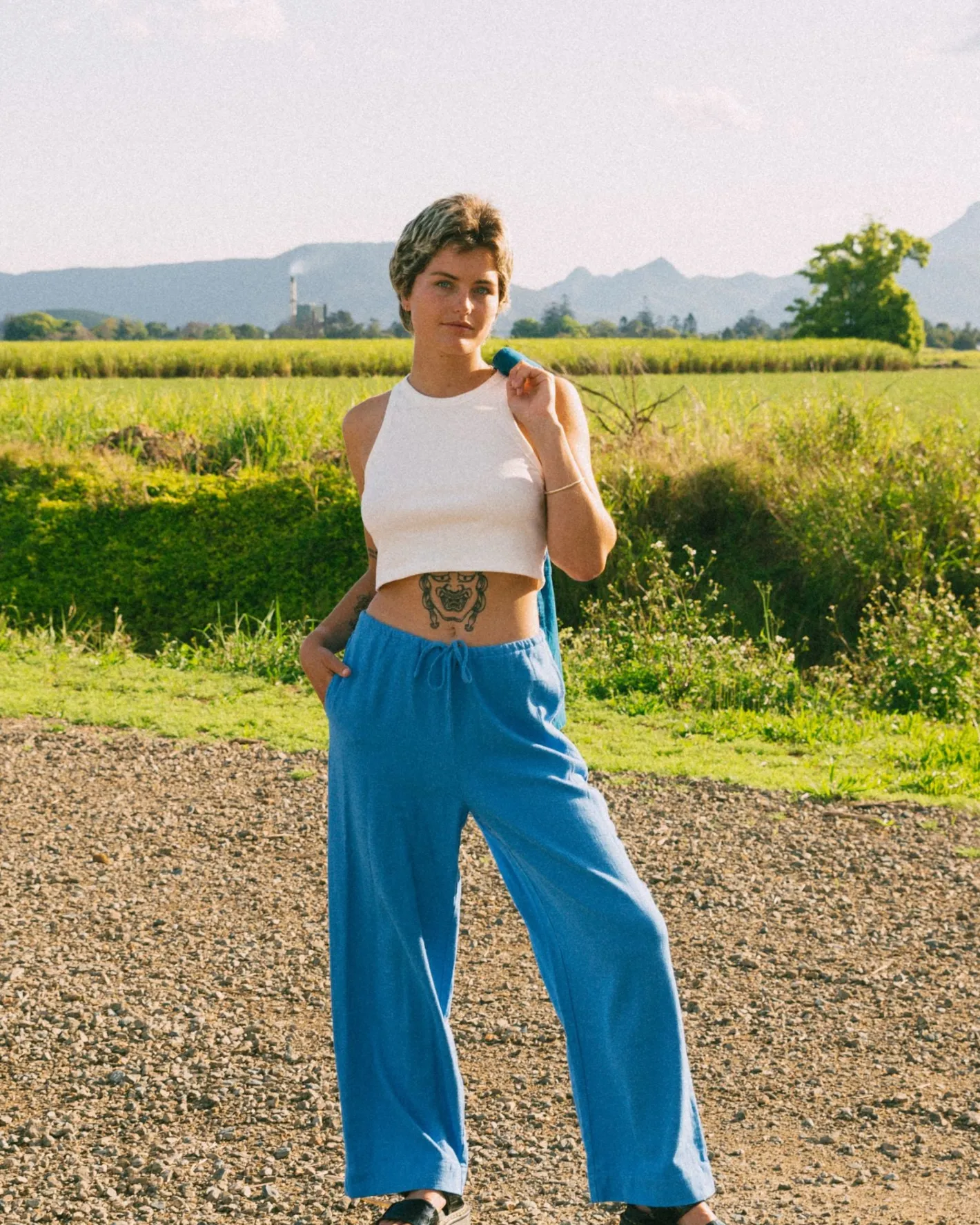 Best Carolina High Waisted Relaxed Fit Linen Pant Womens Pants