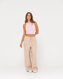 Hot Carolina High Waisted Relaxed Fit Linen Pant Womens Pants