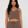 Store Carolina V Neck Linen Slip Top Womens Fashion Tops
