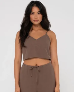 Store Carolina V Neck Linen Slip Top Womens Fashion Tops