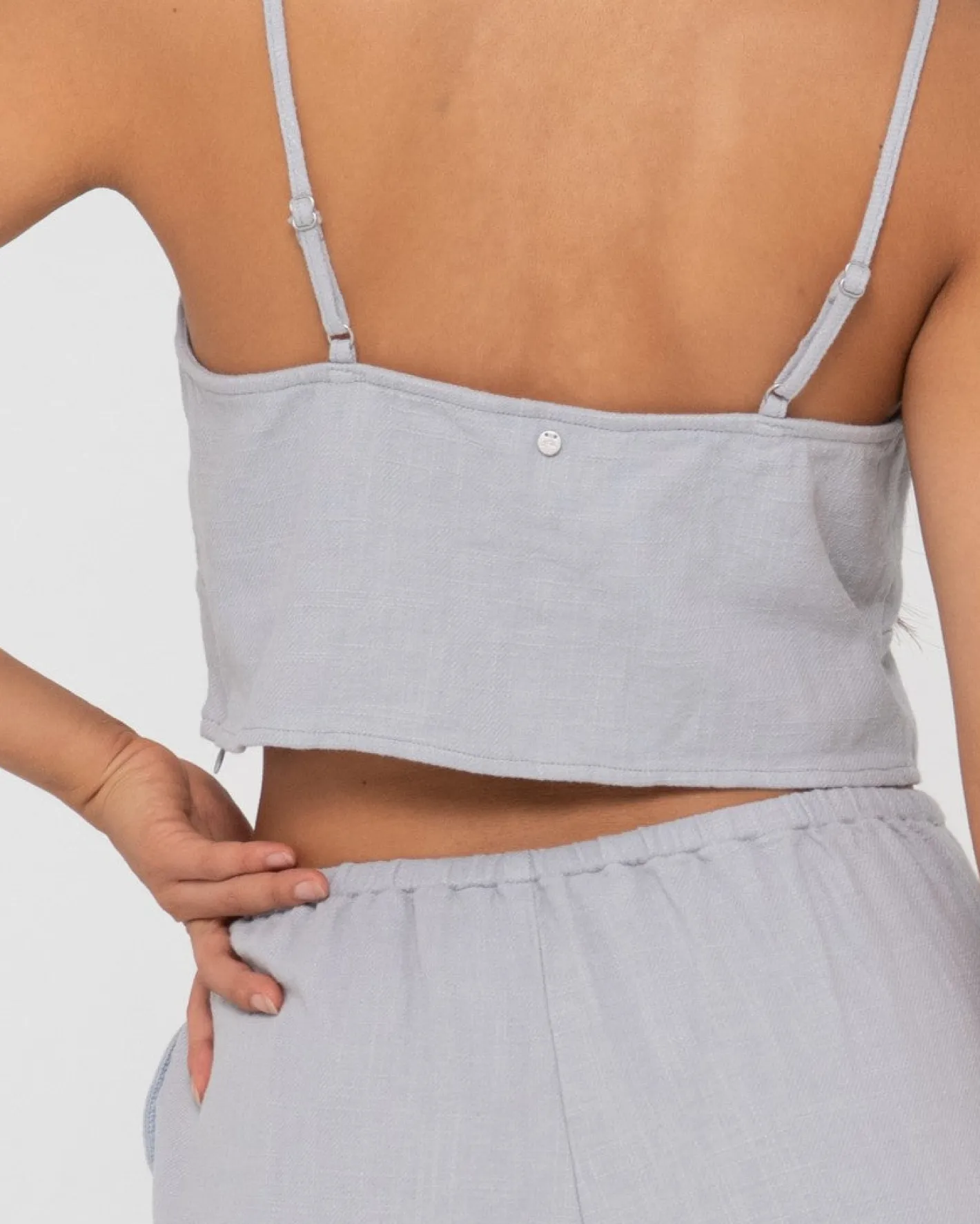 New Carolina V Neck Linen Slip Top Womens Fashion Tops
