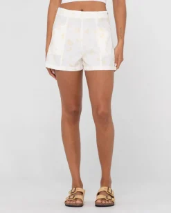 Sale Cassidy High Waisted Linen Short Womens Shorts