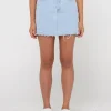 Flash Sale Celeste High Waisted Frayed Denim Skirt Womens Skirts