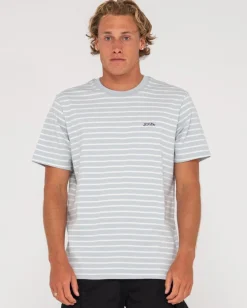 Clearance Changing Lanes Short Sleeve Stripe Tee Mens Tees