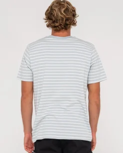 Clearance Changing Lanes Short Sleeve Stripe Tee Mens Tees