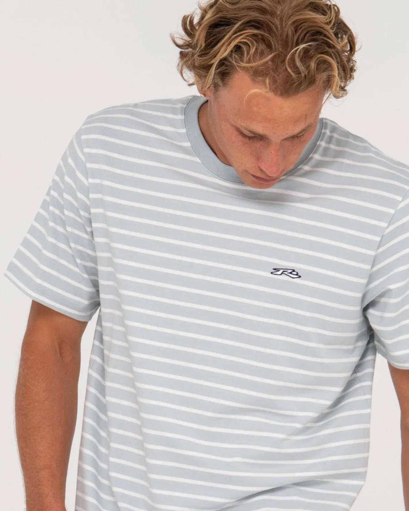 Clearance Changing Lanes Short Sleeve Stripe Tee Mens Tees
