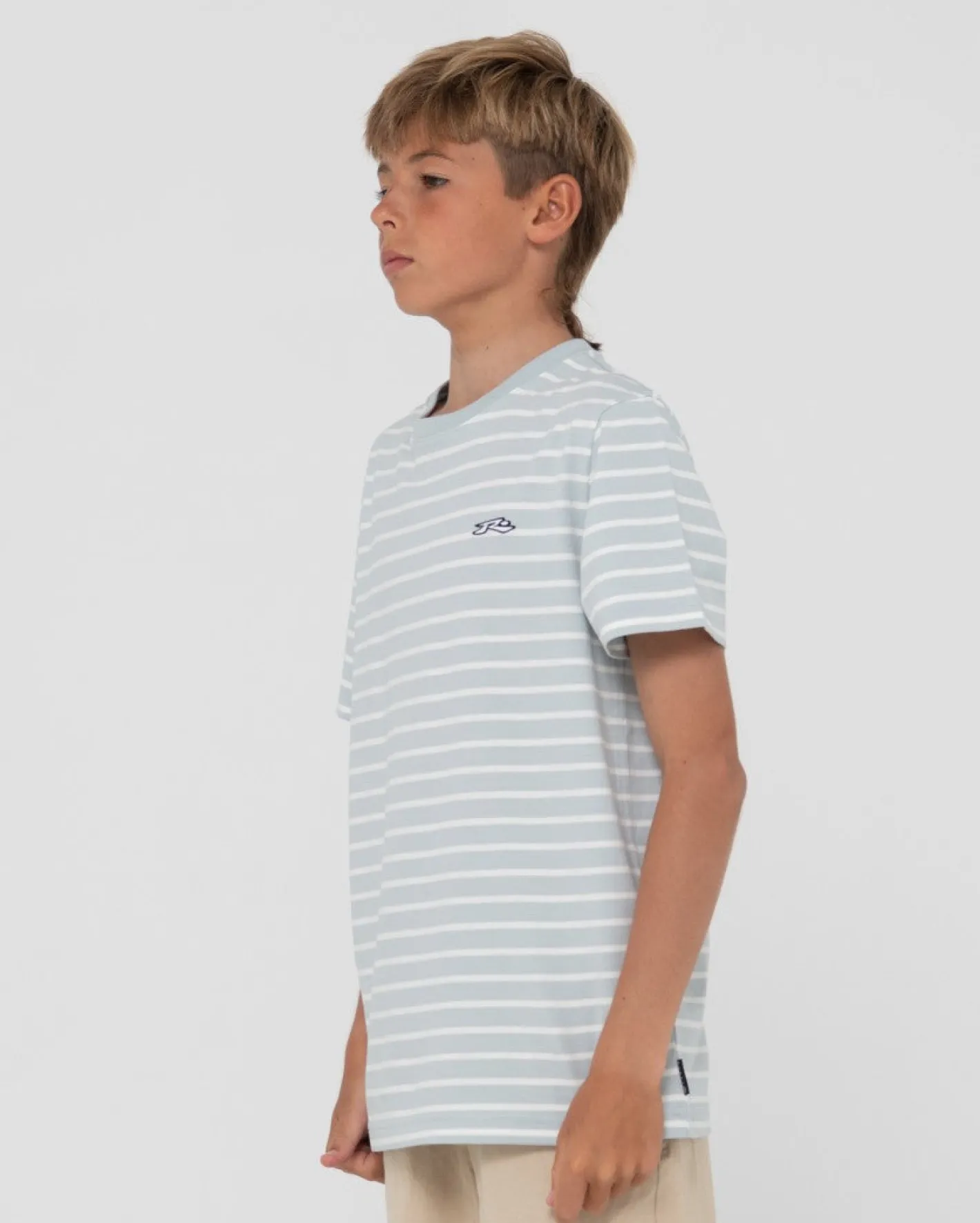 Hot Changing Lanes Striped Tee Boys Kids Tops