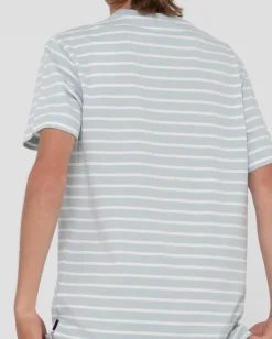 Hot Changing Lanes Striped Tee Boys Kids Tops