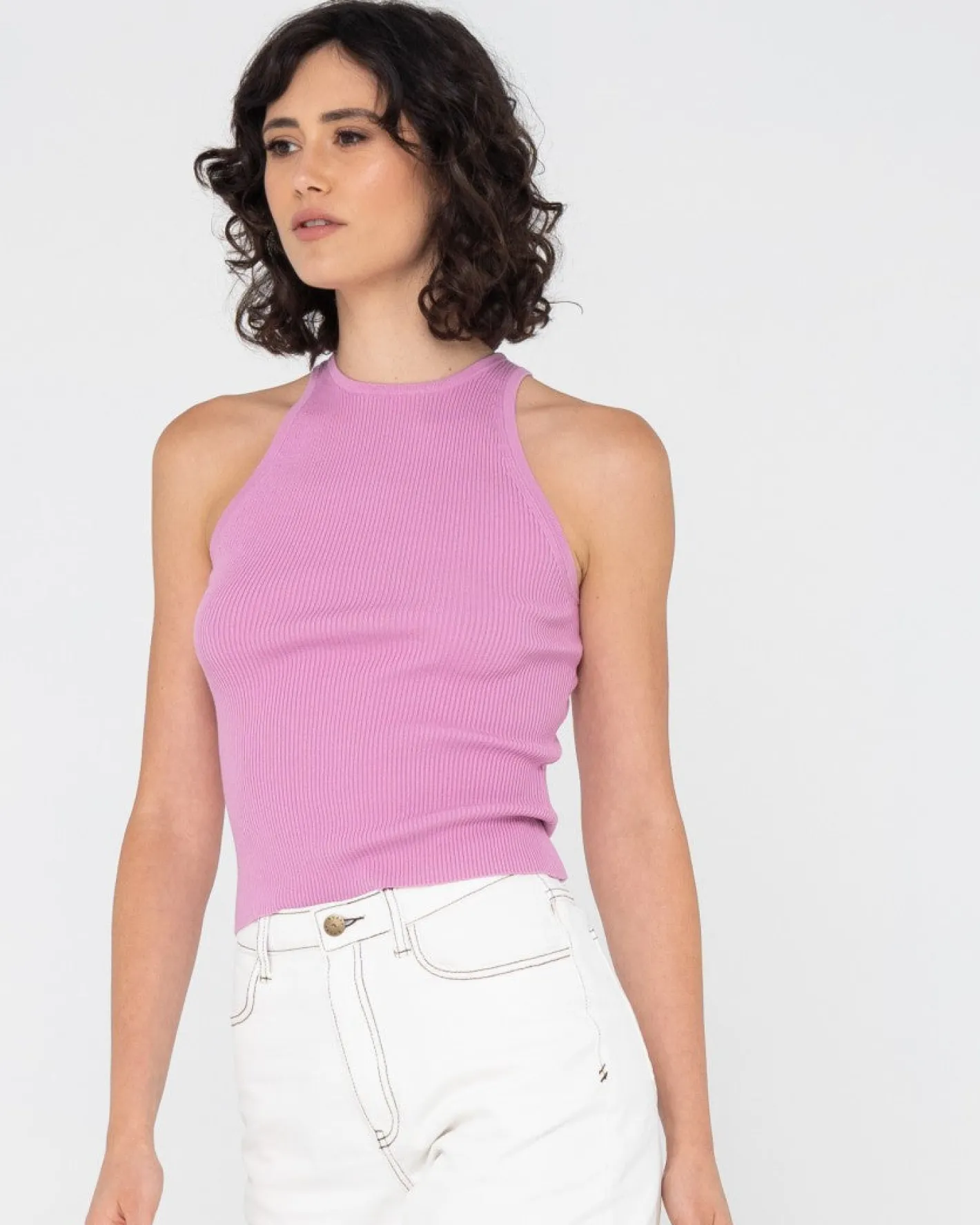 Clearance Charis Rib Knit Tank Womens Tees & Tanks