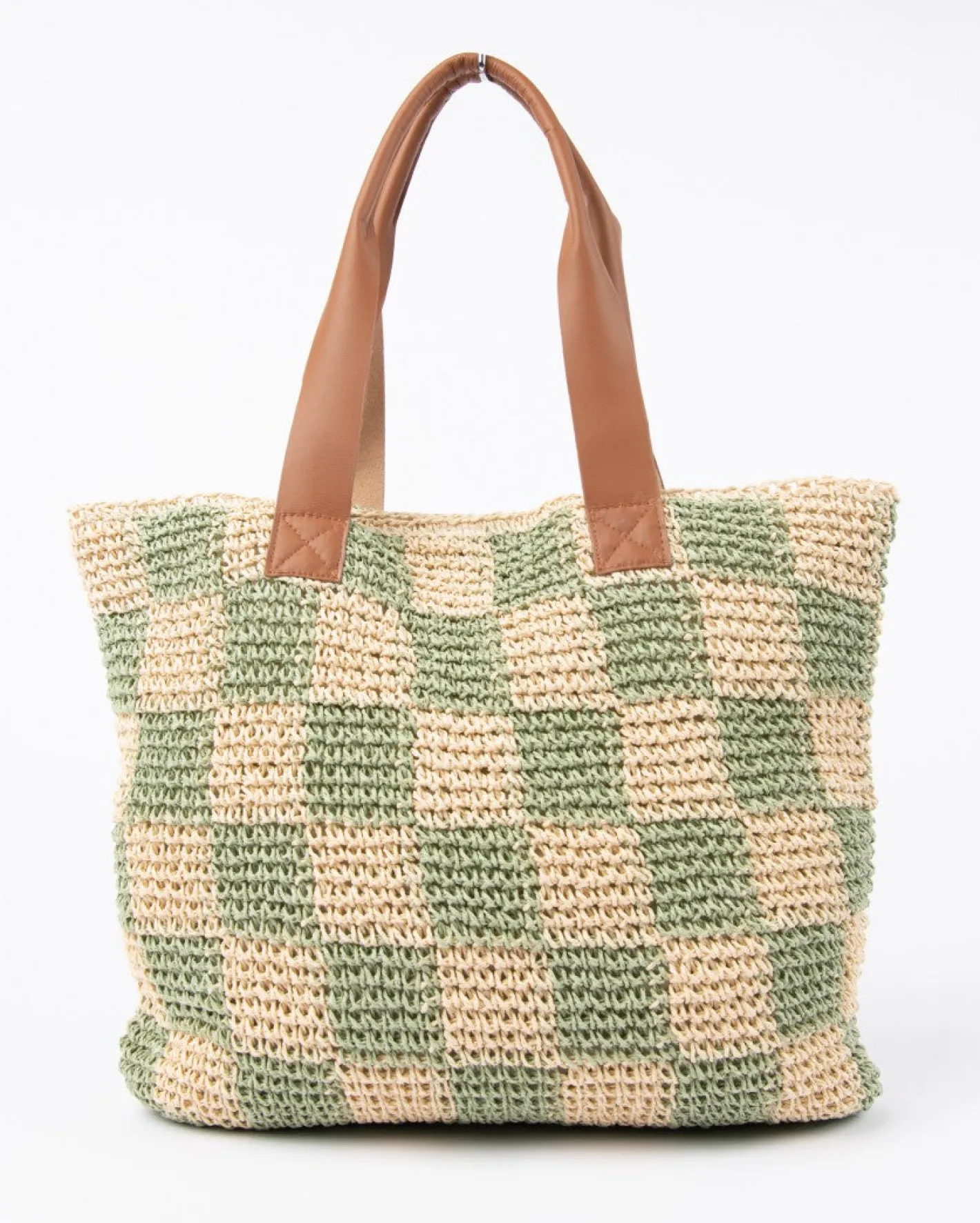 Fashion Checkmate Straw Beach Bag Womens Bags & Handbags