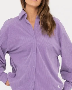 Hot Chelsea Oversized Cord Shirt Womens Fashion Tops