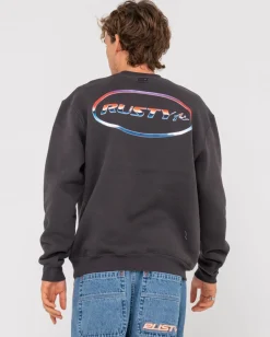 Outlet Chromatose Relaxed Super Fleece Crew Mens Hoodies & Fleece