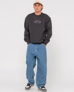 Outlet Chromatose Relaxed Super Fleece Crew Mens Hoodies & Fleece