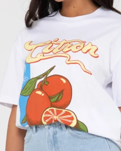 Flash Sale Citron Oversize Graphic Tee Womens Tees & Tanks