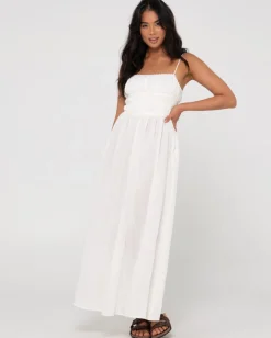 New Coco Shirred Maxi Dress Womens Overswim