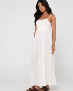 New Coco Shirred Maxi Dress Womens Overswim