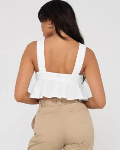 Clearance Coco V Neck Crop Top Womens Fashion Tops