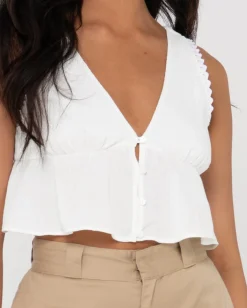 Sale Coco V Neck Crop Top Womens Overswim