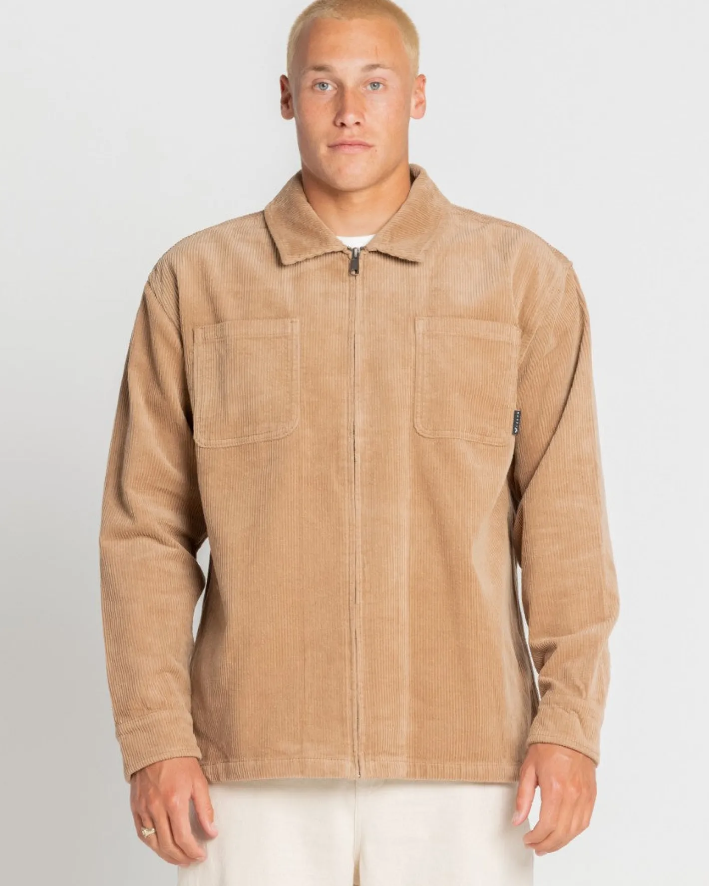 Cheap Coup Cord Long Sleeve Overshirt Mens Jackets