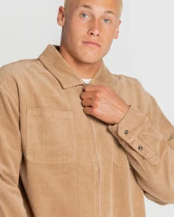 Best Coup Cord Long Sleeve Overshirt Mens Shirts