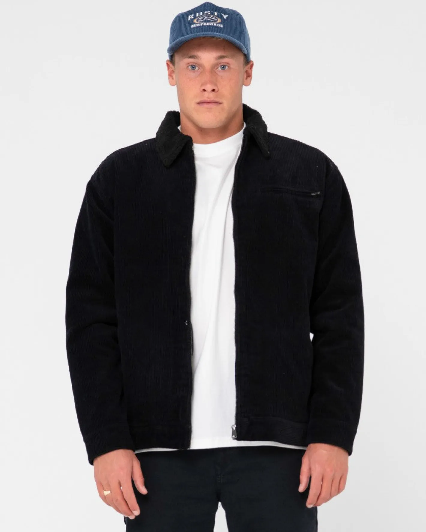 Store Coup Cord Zip Up Jacket Mens Jackets
