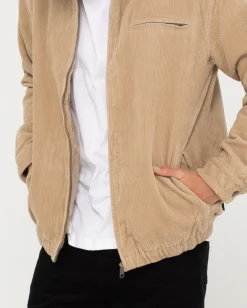 Shop Coup Cord Zip Up Jacket Mens Jackets