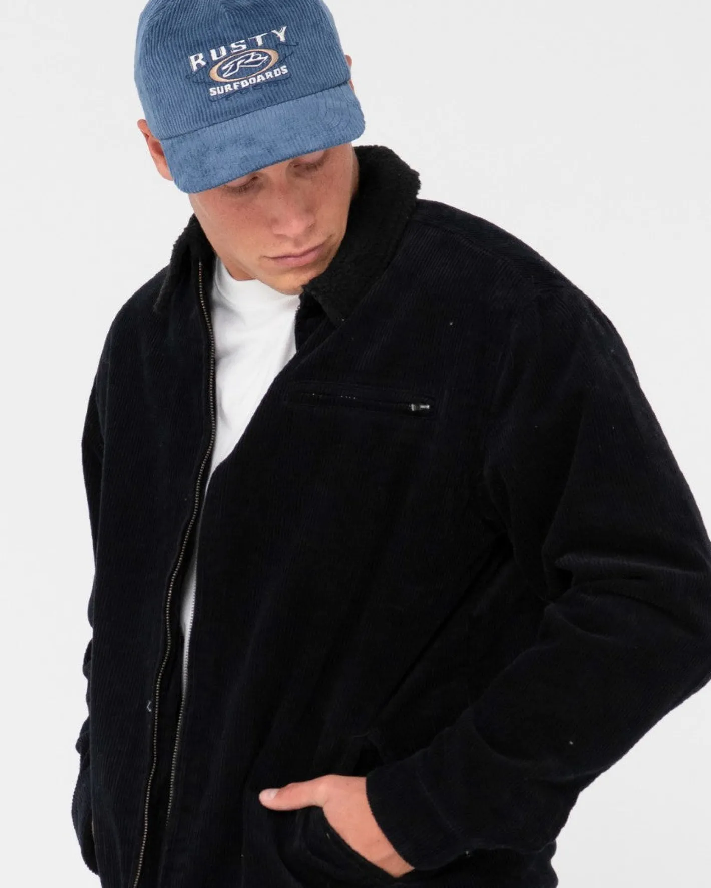 Store Coup Cord Zip Up Jacket Mens Jackets