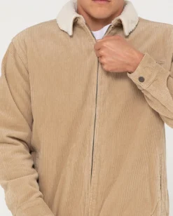 Shop Coup Cord Zip Up Jacket Mens Jackets