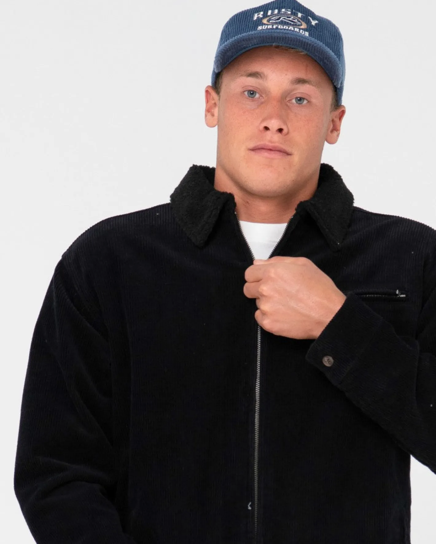 Store Coup Cord Zip Up Jacket Mens Jackets