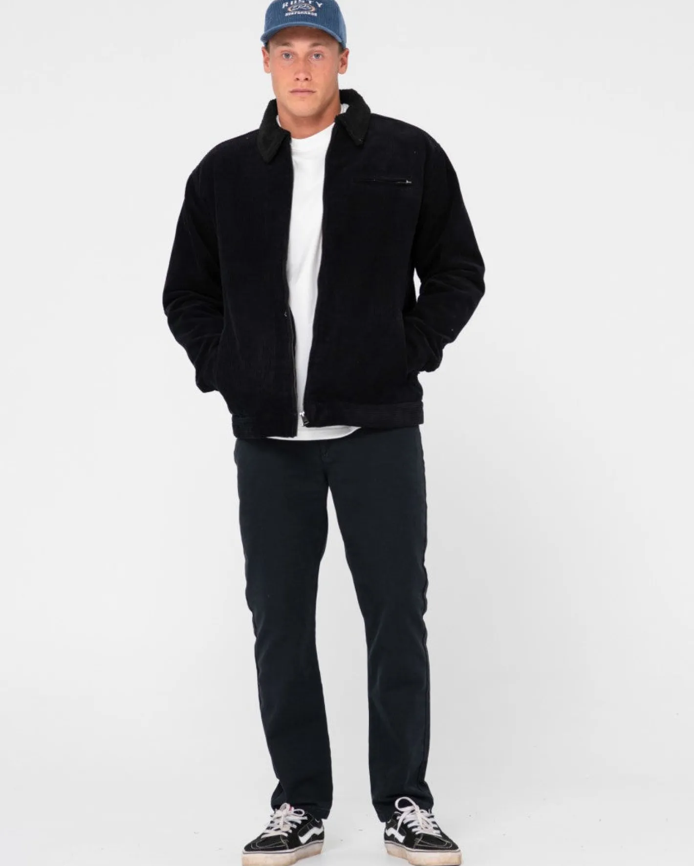Store Coup Cord Zip Up Jacket Mens Jackets