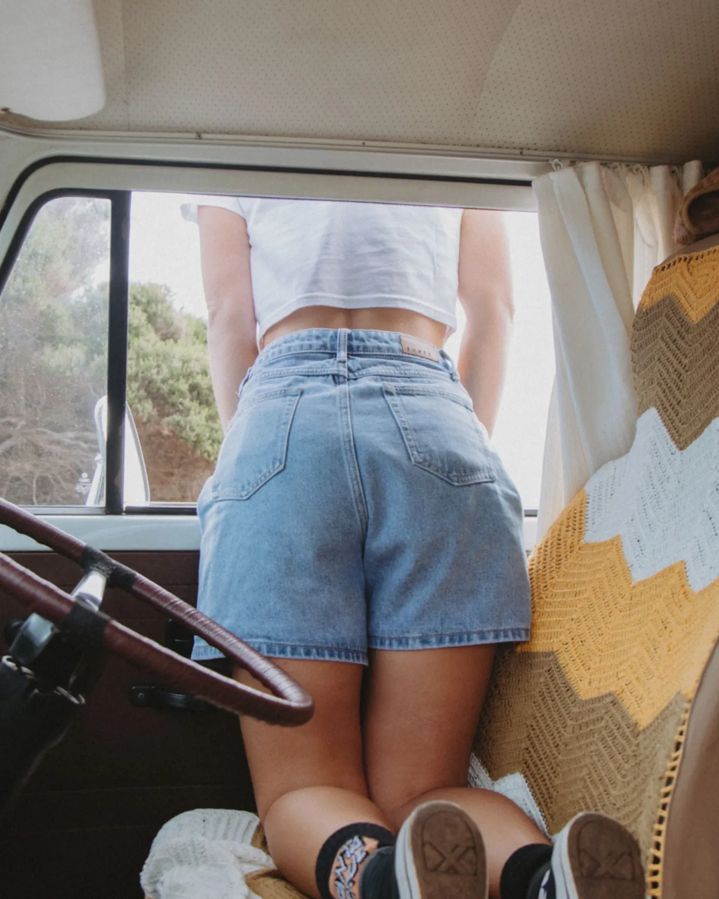 Cheap Cyprus High Waisted Denim Short Womens Shorts