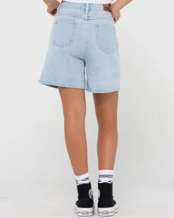 Outlet Cyprus High Waisted Denim Short Womens Denim