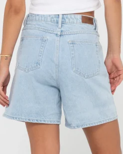Outlet Cyprus High Waisted Denim Short Womens Shorts