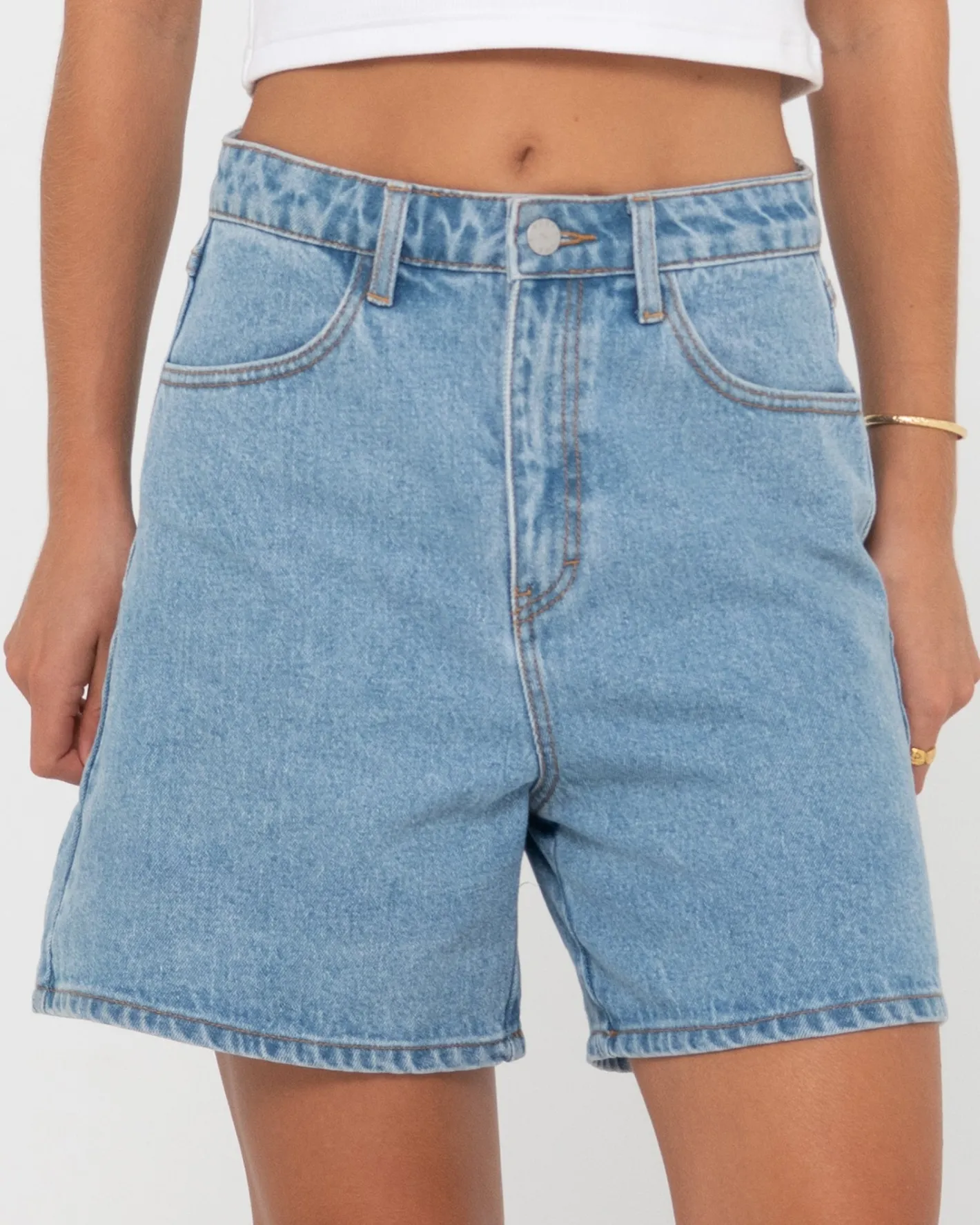 Sale Cyprus High Waisted Denim Short Womens Jorts