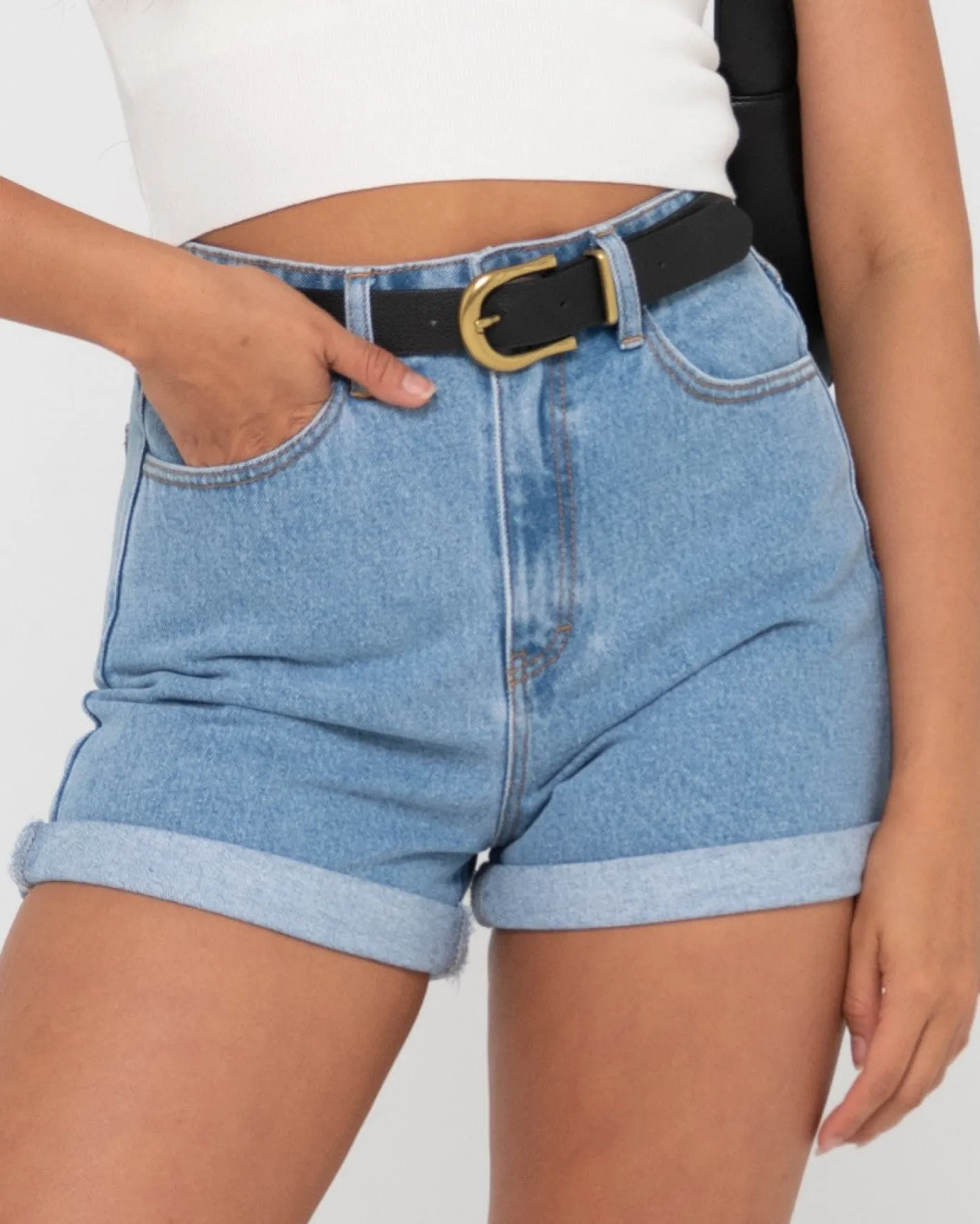 Cheap Cyprus High Waisted Denim Short Womens Shorts