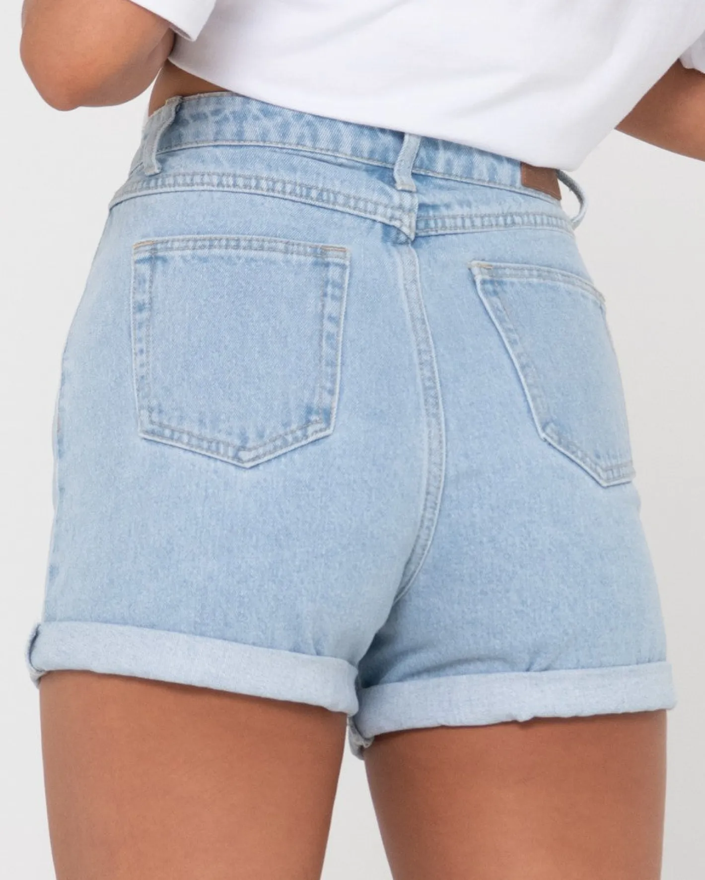 Outlet Cyprus High Waisted Denim Short Womens Shorts