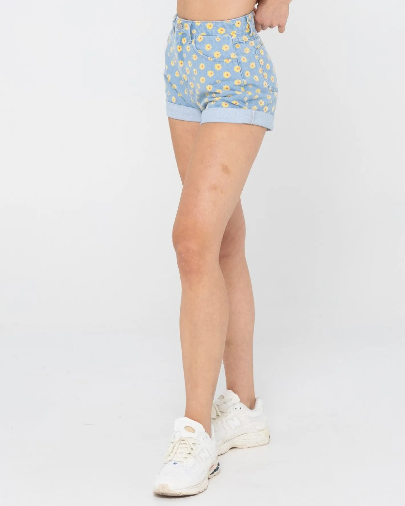 Shop Daisy High Waisted Denim Short Womens Shorts
