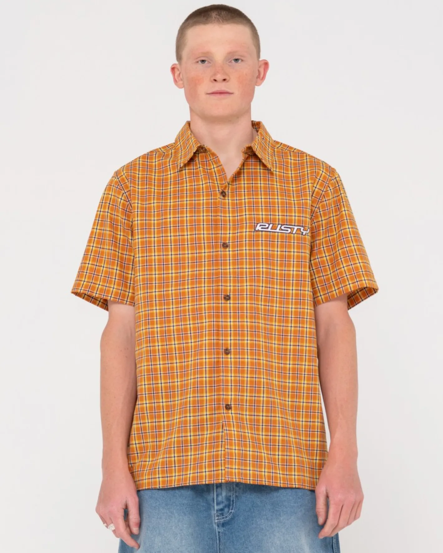 Cheap Datsun 2K Relaxed Check Shirt Mens Shirts