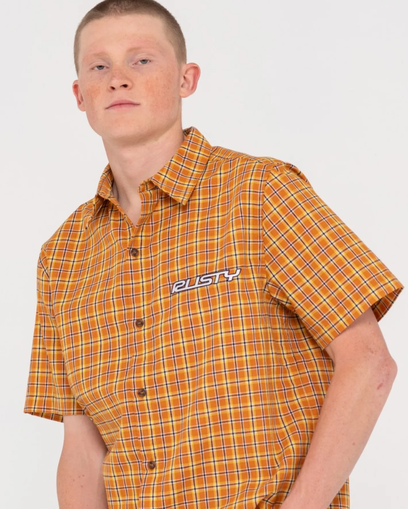 Cheap Datsun 2K Relaxed Check Shirt Mens Shirts