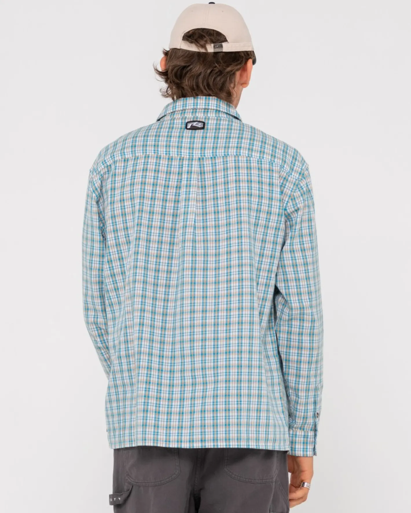 Discount Datsun Relaxed Check Long Sleeve Shirt Mens Shirts