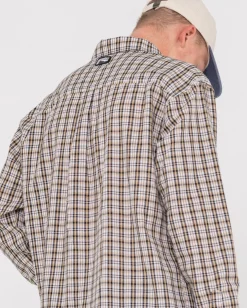 Outlet Datsun Relaxed Check Long Sleeve Shirt Mens Shirts