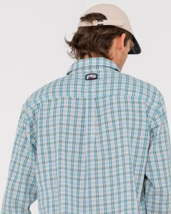 Discount Datsun Relaxed Check Long Sleeve Shirt Mens Shirts