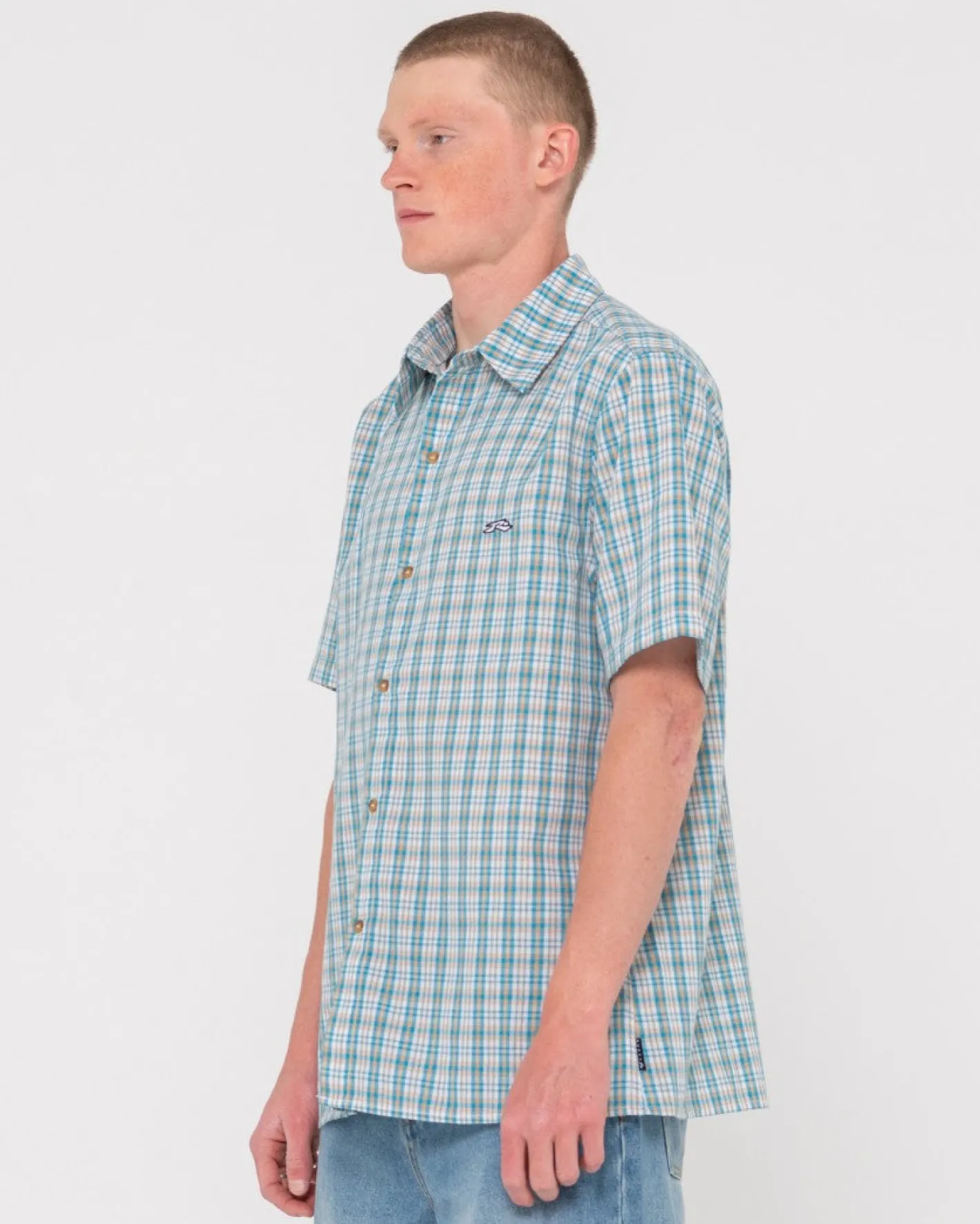 Cheap Datsun Relaxed Fit Check Shirt Mens Shirts