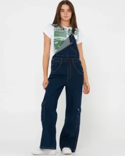 New Dax Denim Cargo Overalls Womens Overalls And Playsuits