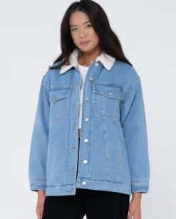 Fashion Denim Trucker Jacket Womens Jackets