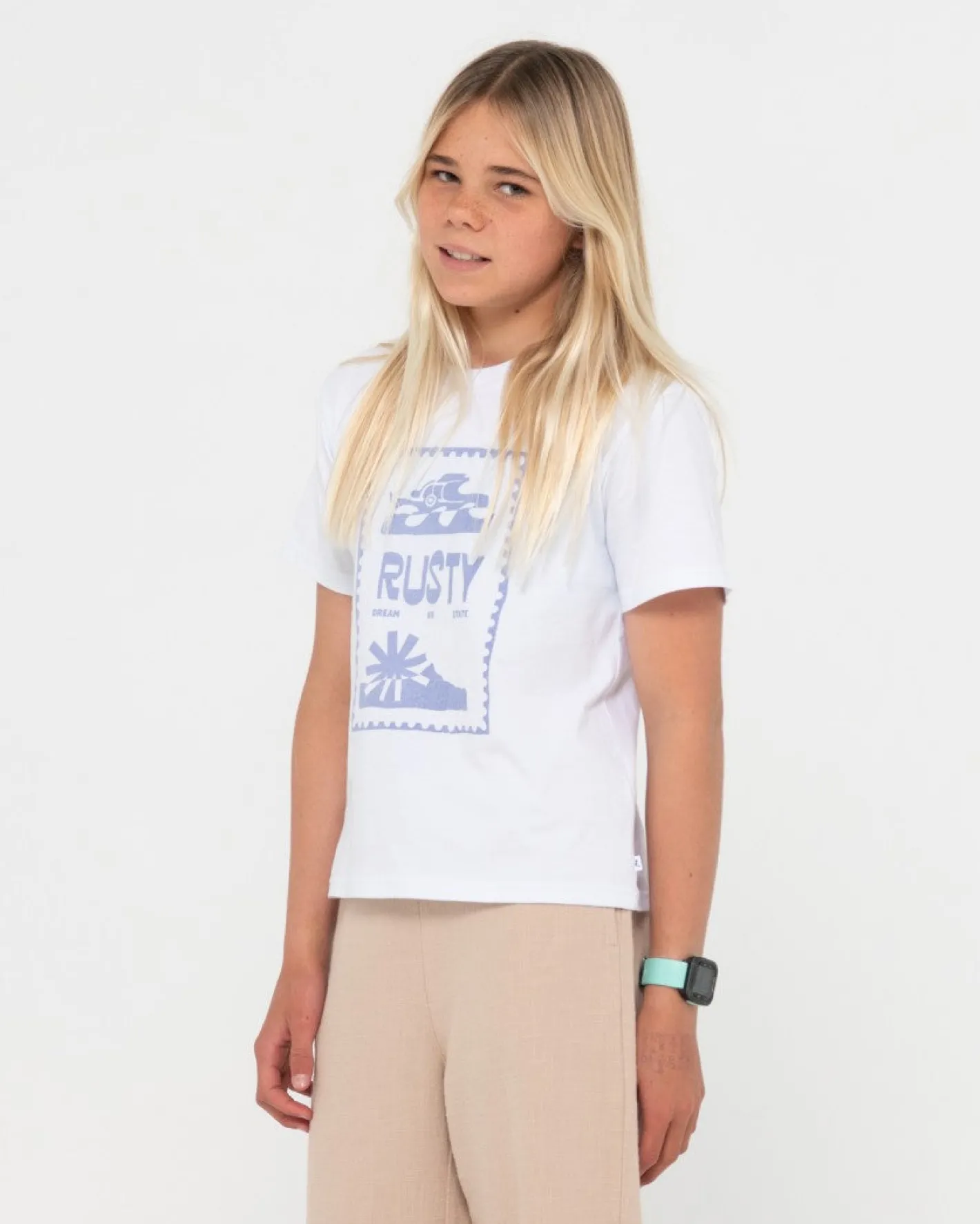 New Dream State Oversized Tee Girls Kids Tops