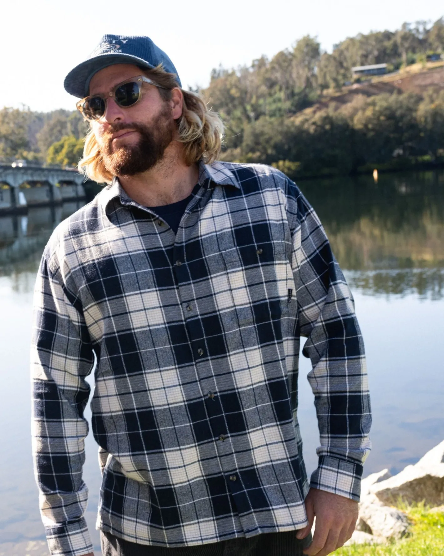 Clearance Dry Eyes Long Sleeve Flannel Shirt Mens Shirts