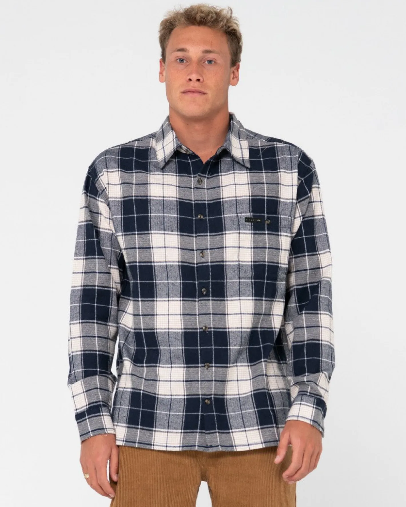 Clearance Dry Eyes Long Sleeve Flannel Shirt Mens Shirts
