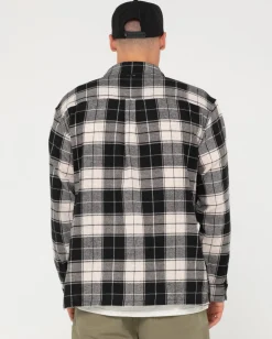 Clearance Dry Eyes Long Sleeve Flannel Shirt Mens Shirts