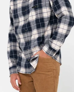 Clearance Dry Eyes Long Sleeve Flannel Shirt Mens Shirts